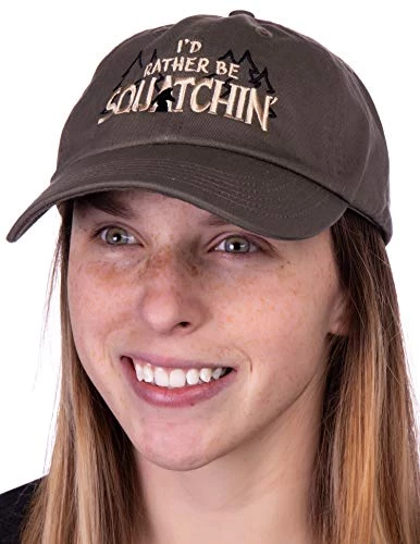 I'd Rather Be Squatchin' | Funny Official Gone Bigfoot Sasquatch Hunter Baseball Dad Hat Olive 6 I'd Rather Be Squatchin' | Funny Official Gone Bigfoot Sasquatch Hunter Baseball Dad Hat Olive - Image 4
