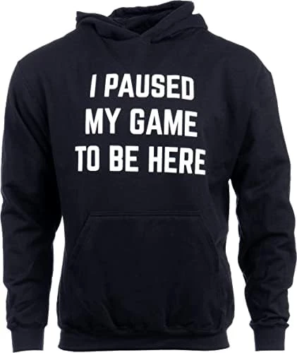 Ann Arbor T-shirt Co. I Paused My Game To Be Here | Funny Video Gamer Humor Joke For Men Women Hoodie Hoody Hooded Sweatshirt 7 Ann Arbor T-shirt Co. I Paused My Game To Be Here | Funny Video Gamer Humor Joke For Men Women Hoodie Hoody Hooded Sweatshirt - Image 5