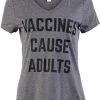 Vaccines Cause Adults | Funny Doctor Nurse Science Humor V-Neck T-Shirt For Women-(Vneck,2XL) 2 Vaccines Cause Adults | Funny Doctor Nurse Science Humor V-Neck T-Shirt For Women-(Vneck,2XL) -T-Shirt Store 41l7HpkxoWL 1