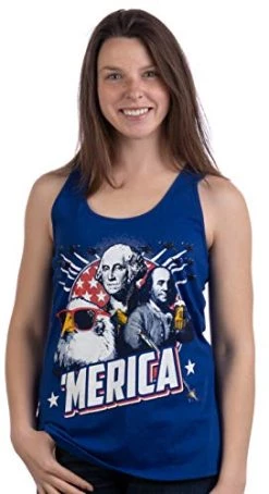 Merica | Epic USA Patriotic American Party Funny 'Merica Fun Tank Top Women Girl -T-Shirt Store 41lCEj4z2PL 1