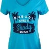 Nobody Likes A Shady Beach | Funny Sarcastic Phrase Cruise Ship Crruising Saying V-Neck T-Shirt For Women -T-Shirt Store 41lYnM7qYJL 1