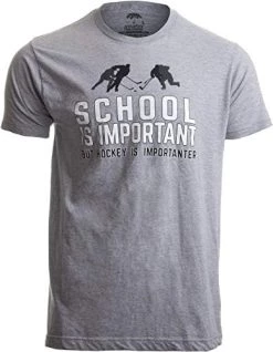 School Is Important But Hockey Is Importanter | Funny Sports Unisex T-Shirt -T-Shirt Store 41leZXnwqNL. AC