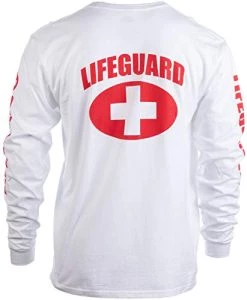 Lifeguard | Red Or White Unisex Uniform Costume Long Sleeve T-Shirt Men Women 12 Lifeguard | Red Or White Unisex Uniform Costume Long Sleeve T-Shirt Men Women -T-Shirt Store 41lkPpencPL