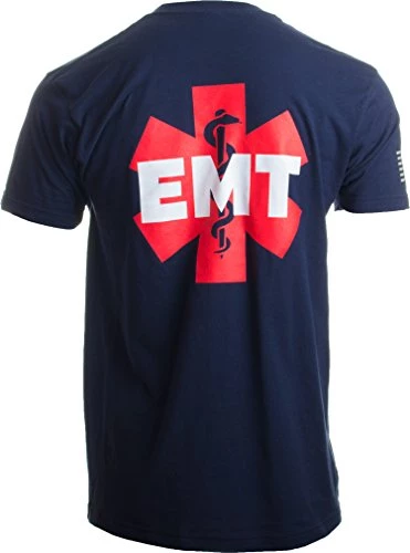 EMT AEMT Star Life | Medical Paramedic Ambulance Emergency For Men Unisex T-Shirt 3 EMT AEMT Star Life | Medical Paramedic Ambulance Emergency For Men Unisex T-Shirt - Image 2