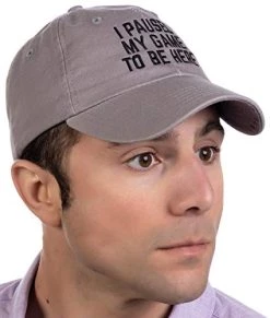 I Paused My Game To Be Here | Funny Video Gamer Humor Joke For Men Women Hat Cap -T-Shirt Store 41luE2nw6jL