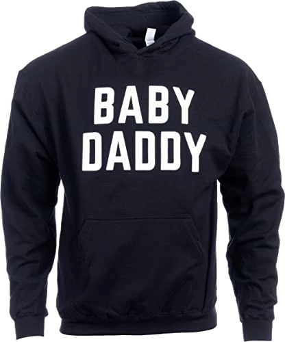 Ann Arbor T-shirt Co. Baby Daddy | Funny New Father, Father's Day Dad Gift Humor Joke Hooded Sweatshirt Hoody - (Hoodie,L) 3 Ann Arbor T-shirt Co. Baby Daddy | Funny New Father, Father's Day Dad Gift Humor Joke Hooded Sweatshirt Hoody - (Hoodie,L)