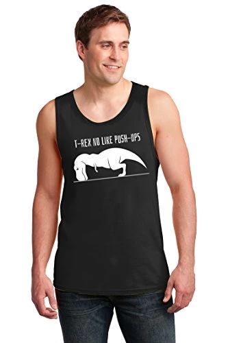 T-REX NO Like Push-UPS | Funny Adult Weight Lifting Workout Cross Train Tank Top 5 T-REX NO Like Push-UPS | Funny Adult Weight Lifting Workout Cross Train Tank Top - Image 3