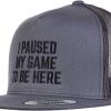 I Paused My Game To Be Here | Funny Video Gamer Humor Joke For Men Women Hat Cap 1 I Paused My Game To Be Here | Funny Video Gamer Humor Joke For Men Women Hat Cap -T-Shirt Store 41nnmi2LbML