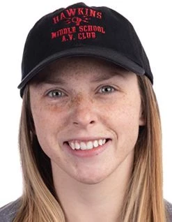 Hawkins Middle School A.V. Club | Vintage Style 80s Costume AV Hawkin Baseball Dad Hat Black 10 Hawkins Middle School A.V. Club | Vintage Style 80s Costume AV Hawkin Baseball Dad Hat Black -T-Shirt Store 41nuc7U1W6L