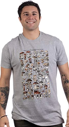 Vintage Mushrooms Illustration | Morel Hunter Shroom Nature Art Men Women T-Shirt 4 Vintage Mushrooms Illustration | Morel Hunter Shroom Nature Art Men Women T-Shirt - Image 2