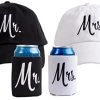 Mr. & Mrs. | Matching Newlywed Wedding Baseball Caps And Beer Holder (Coolie) -T-Shirt Store 41o0uhzvbWL