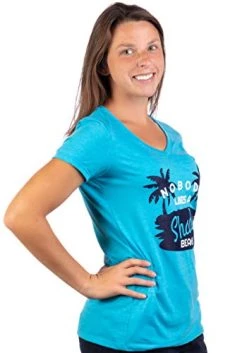 Nobody Likes A Shady Beach | Funny Sarcastic Phrase Cruise Ship Crruising Saying V-Neck T-Shirt For Women -T-Shirt Store 41oTybNfZyL