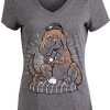 Tea Rex | Funny Cute T-Rex Women's Dinosaur Mom Joke Pun Humor V-Neck T-Shirt -T-Shirt Store 41offxjVjGL 1
