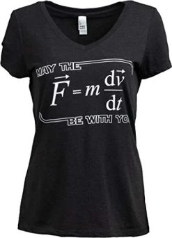 May The (F=m*dv/dt) Be With You | Funny Physics Science Women's T-Shirt