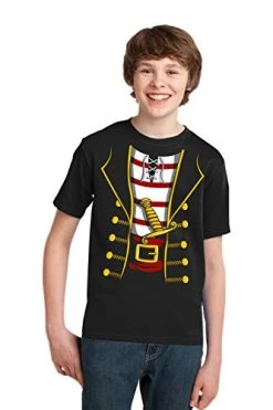 Pirate Costume | Jumbo Print Novelty Funny Caribbean Cruise Shirt Youth T-Shirt