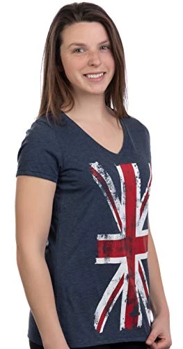 Union Jack Flag | UK United Kingdom Great Britain British Women Girl T-Shirt Top 4 Union Jack Flag | UK United Kingdom Great Britain British Women Girl T-Shirt Top - Image 2