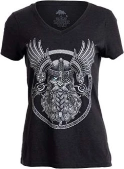 Odin | Norse Mythology God Valkyrie Valhalla Viking Raven Thor Women Top T-Shirt