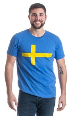 Swedish Flag | Vintage Style, Retro-Feel Sweden Flag & Kronor Unisex T-Shirt 10 Swedish Flag | Vintage Style, Retro-Feel Sweden Flag & Kronor Unisex T-Shirt -T-Shirt Store 41piQy63LPL