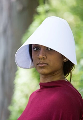 Ann Arbor T-shirt Co. Handmaid's Bonnet | Historic Costume Wings Cotton Handmaiden Cosplay Hat 8 Ann Arbor T-shirt Co. Handmaid's Bonnet | Historic Costume Wings Cotton Handmaiden Cosplay Hat - Image 6
