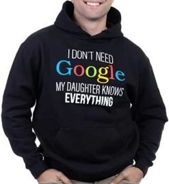 My Daughter Knows Everything | Funny Dad Father Joke T-Shirt -T-Shirt Store 41pqAo7i L. AC