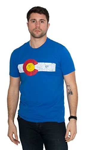 Colorado State Flag Distressed Unisex T-Shirt/Vintage Look CO Denver Tee 3 Colorado State Flag Distressed Unisex T-Shirt/Vintage Look CO Denver Tee