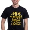 Mist Village Mafia Wordmark | Officially Licensed The Land: Chaos Seeds LitRPG Aleron Kong Unisex Men T-Shirt-(Adult,3XL) Black