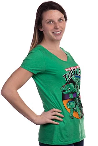 Normal Healthy Adult Turtles | Funny Ninja Humor 90s Teenage Joke Women Mutant V-Neck T-Shirt-(Vneck,3XL) Vintage Green 5 Normal Healthy Adult Turtles | Funny Ninja Humor 90s Teenage Joke Women Mutant V-Neck T-Shirt-(Vneck,3XL) Vintage Green - Image 3