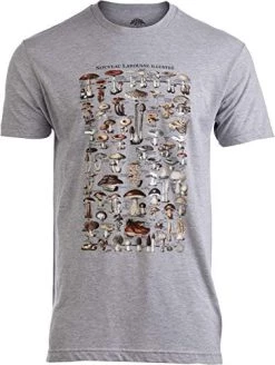 Vintage Mushrooms Illustration | Morel Hunter Shroom Nature Art Men Women T-Shirt -T-Shirt Store 41r6AoPgxNL. AC 1