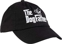 Ann Arbor T-shirt Co. The Dogfather | Funny Cute Dog Father Dad Owner Pet Doggo Pup Fun Humor Baseball Cap Hat