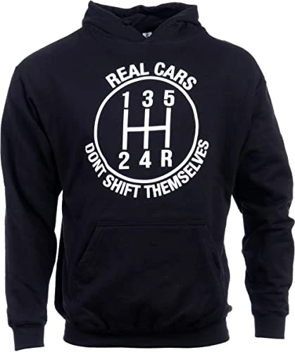Ann Arbor T-shirt Co. Real Cars Don't Shift Themselves | Funny Auto Racing Mechanic Manual Hooded Sweatshirt Hoody 6 Ann Arbor T-shirt Co. Real Cars Don't Shift Themselves | Funny Auto Racing Mechanic Manual Hooded Sweatshirt Hoody - Image 4