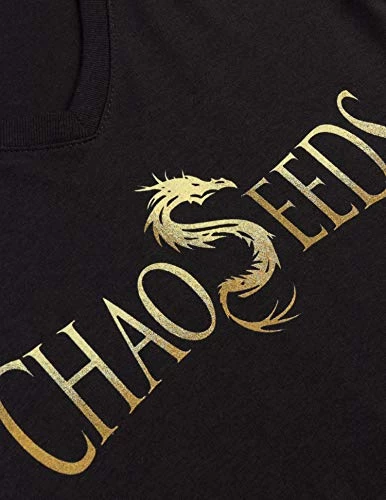 Chaos Seeds Wordmark | Officially Licensed The Land LitRPG Mist Village Aleron Kong Women's V-Neck T-Shirt-(Vneck,2XL) Black 7 Chaos Seeds Wordmark | Officially Licensed The Land LitRPG Mist Village Aleron Kong Women's V-Neck T-Shirt-(Vneck,2XL) Black - Image 5
