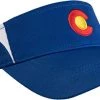 Ann Arbor T-shirt Co. Colorado State Flag Performance Visor| Coloradan Wicking Golfing Visor Royal Blue -T-Shirt Store 41rt5bb3gfL