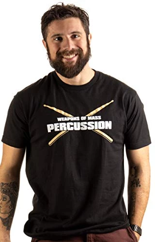 Weapons Of Mass Percussion | Funny Drum Drummer Music Band Men Women T-Shirt 4 Weapons Of Mass Percussion | Funny Drum Drummer Music Band Men Women T-Shirt - Image 2