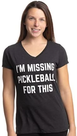 I'm Missing Pickleball For This | Funny Pickle Ball Player Retiree Paddle Joke T-Shirt For Men Women -T-Shirt Store 41sveppTb3L