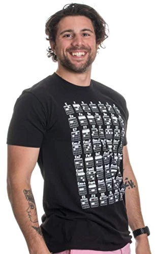 Guitar Chord Chart | Cool Musician Guitarist Teacher Music Playing Notes T-Shirt 5 Guitar Chord Chart | Cool Musician Guitarist Teacher Music Playing Notes T-Shirt - Image 3