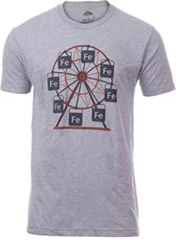 Ferrous Wheel | Funny Chemistry Teacher Humor Dad Joke Chemist Science Pun Ferris T-Shirt For Men Women