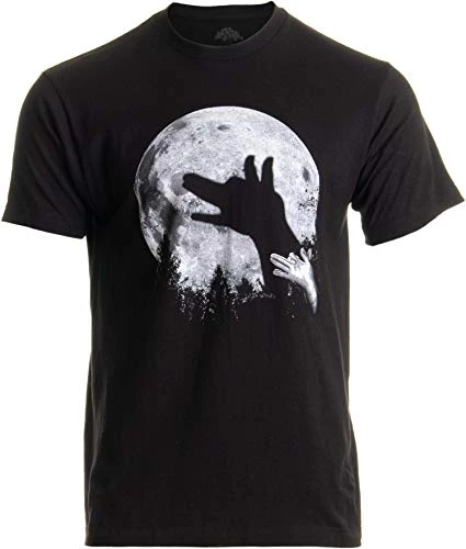 Wolf Shadow Puppet | Unique Moon Outdoor Hike Camp Funny Fun Men Women T-Shirt 3 Wolf Shadow Puppet | Unique Moon Outdoor Hike Camp Funny Fun Men Women T-Shirt