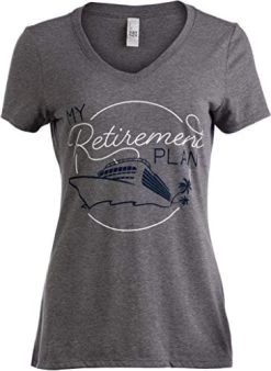 My (Cruising) Retirement Plan | Cruise Ship Funny Joke Fun Women V-Neck T-Shirt -T-Shirt Store 41tJbZYLjsL. AC