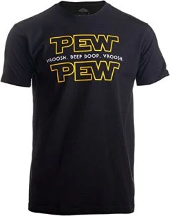 Pew Pew Wars | Funny Sci-fi Space Star Noises Science For Geek Men Women T-Shirt
