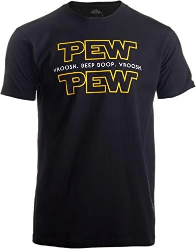Pew Pew Wars | Funny Sci-fi Space Star Noises Science For Geek Men Women T-Shirt 7 Pew Pew Wars | Funny Sci-fi Space Star Noises Science For Geek Men Women T-Shirt - Image 6