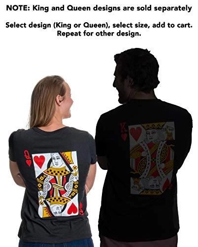King/Queen | Matching Couples Husband Wife Bridal Wedding Newlywed T-Shirts 4 King/Queen | Matching Couples Husband Wife Bridal Wedding Newlywed T-Shirts - Image 3