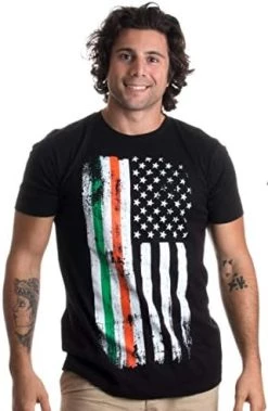 Irish-American Flag | America USA Ireland Heritage Pride Stylized Unisex T-Shirt 7 Irish-American Flag | America USA Ireland Heritage Pride Stylized Unisex T-Shirt -T-Shirt Store 41tTxc0VnAL. AC