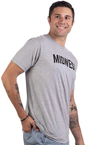 Midwest | Classic Retro City Grey Midwestern America Vintage Men Women T-Shirt-(Adult,3XL) 5 Midwest | Classic Retro City Grey Midwestern America Vintage Men Women T-Shirt-(Adult,3XL) - Image 3