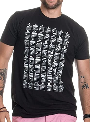 Guitar Chord Chart | Cool Musician Guitarist Teacher Music Playing Notes T-Shirt 3 Guitar Chord Chart | Cool Musician Guitarist Teacher Music Playing Notes T-Shirt