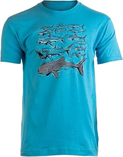 Shark Species | Ocean Week Fan Theme Birthday Party Dad Mom Men Women T-Shirt 9 Shark Species | Ocean Week Fan Theme Birthday Party Dad Mom Men Women T-Shirt - Image 7
