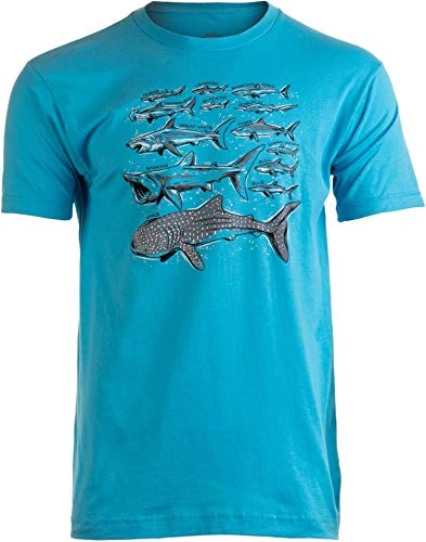 Shark Species | Ocean Week Fan Theme Birthday Party Dad Mom Men Women T-Shirt 3 Shark Species | Ocean Week Fan Theme Birthday Party Dad Mom Men Women T-Shirt