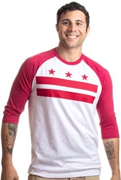 Washington, DC Flag | D.C. Capitol Raglan Shirt, Baseball T-Shirt For Men Women -T-Shirt Store 41uDYTJ6XiL