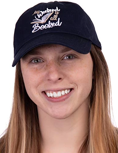Ann Arbor T-shirt Co. My Weekend Is All Booked | Funny Cute Book Club Reader Reading Women's Baseball Dad Hat 7 Ann Arbor T-shirt Co. My Weekend Is All Booked | Funny Cute Book Club Reader Reading Women's Baseball Dad Hat - Image 5