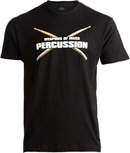Weapons Of Mass Percussion | Funny Drum Drummer Music Band Men Women T-Shirt 8 Weapons Of Mass Percussion | Funny Drum Drummer Music Band Men Women T-Shirt - Image 6