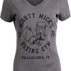 Mighty Mick's Boxing Gym 1976 | Philadelphia Boxer Gloves Top For Women T-Shirt -T-Shirt Store 41vEenDshEL